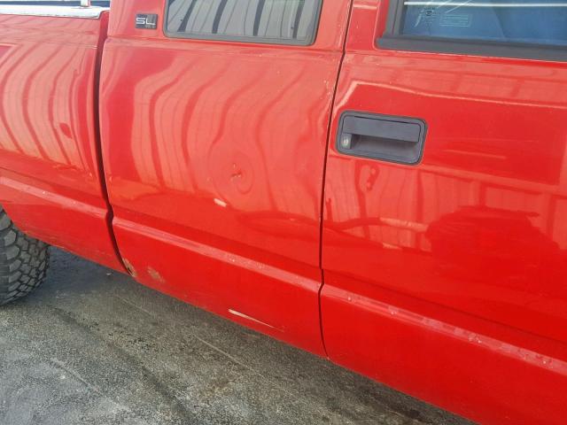 2GTEC19W9T1555600 - 1996 GMC SIERRA C15 RED photo 10