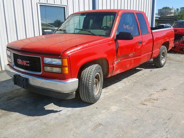 2GTEC19W9T1555600 - 1996 GMC SIERRA C15 RED photo 2