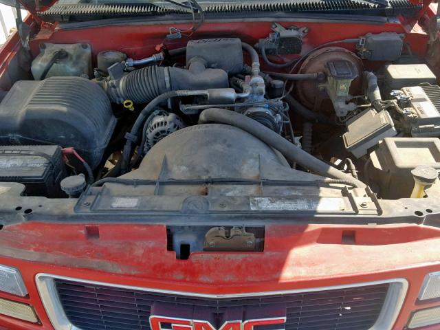 2GTEC19W9T1555600 - 1996 GMC SIERRA C15 RED photo 7