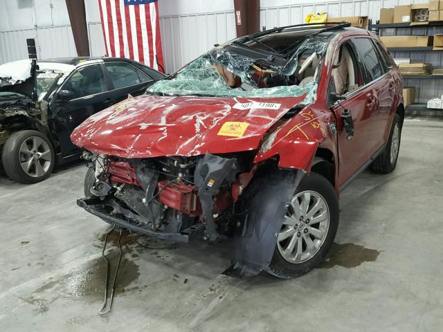 2FMDK39C59BA81238 - 2009 FORD EDGE LIMIT RED photo 2