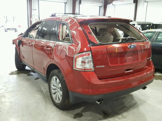 2FMDK39C59BA81238 - 2009 FORD EDGE LIMIT RED photo 3