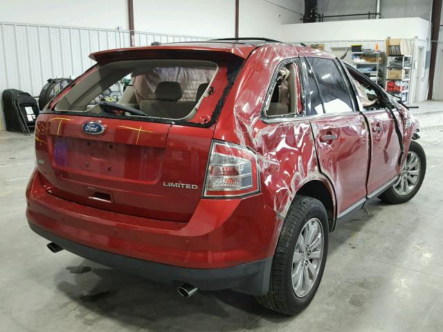 2FMDK39C59BA81238 - 2009 FORD EDGE LIMIT RED photo 4