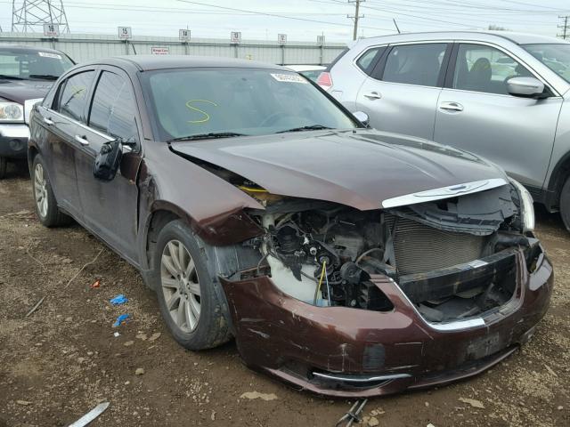 1C3CCBCG5DN571344 - 2013 CHRYSLER 200 LIMITE BROWN photo 1