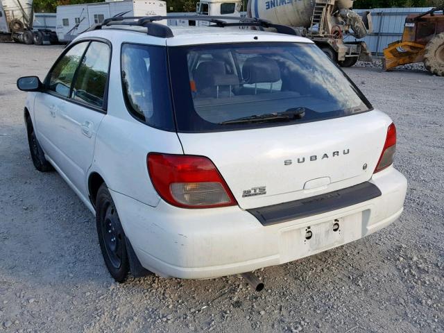 JF1GG65552H806606 - 2002 SUBARU IMPREZA TS WHITE photo 3