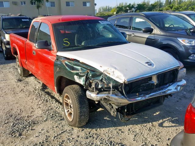 1B7GL23XXVS151837 - 1997 DODGE DAKOTA RED photo 1