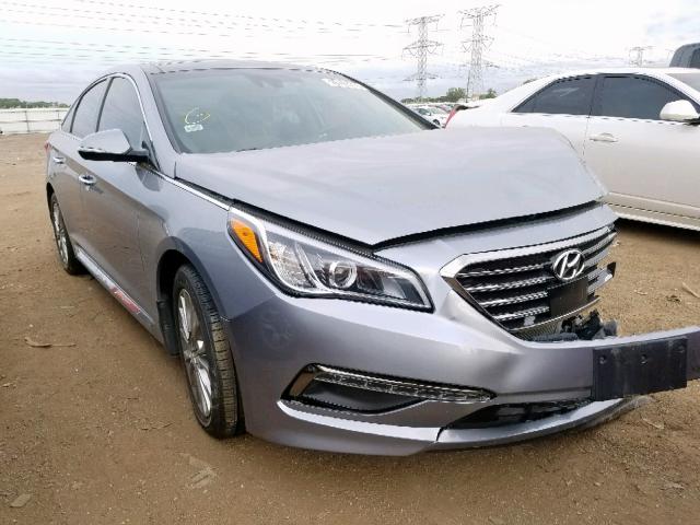 5NPE34AF1FH133529 - 2015 HYUNDAI SONATA SPO GRAY photo 1