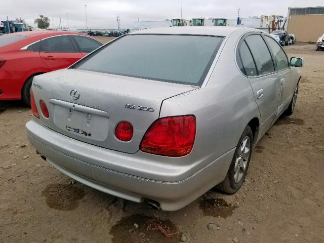 JT8BD69S810146036 - 2001 LEXUS GS 300 SILVER photo 4