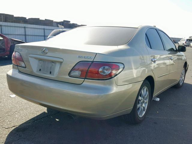 JTHBF30G130101525 - 2003 LEXUS ES 300 GOLD photo 4