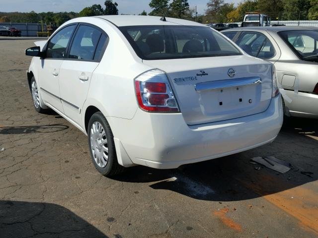 3N1AB6AP5AL653296 - 2010 NISSAN SENTRA 2.0 WHITE photo 3