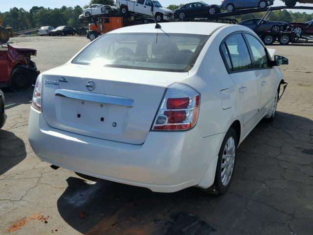 3N1AB6AP5AL653296 - 2010 NISSAN SENTRA 2.0 WHITE photo 4