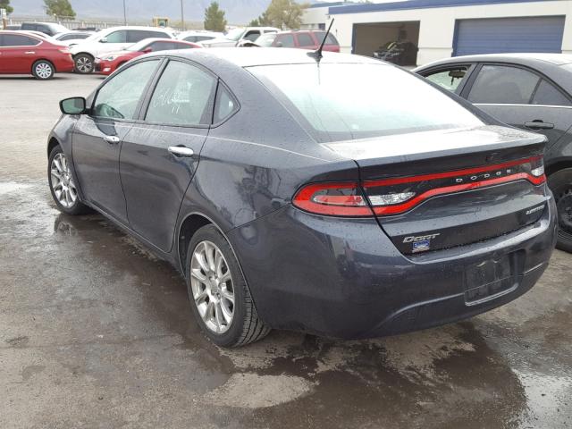 1C3CDFCA9DD186066 - 2013 DODGE DART LIMIT CHARCOAL photo 3