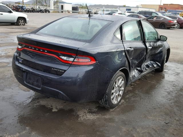 1C3CDFCA9DD186066 - 2013 DODGE DART LIMIT CHARCOAL photo 4