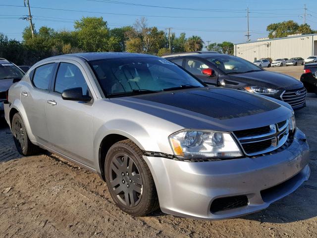 1C3CDZAGXDN753646 - 2013 DODGE AVENGER SE GRAY photo 1