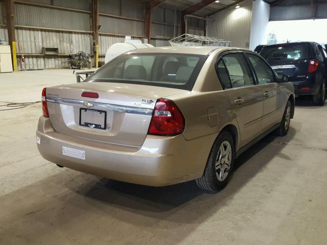 1G1ZS58F87F122791 - 2007 CHEVROLET MALIBU LS 金色 照片 4