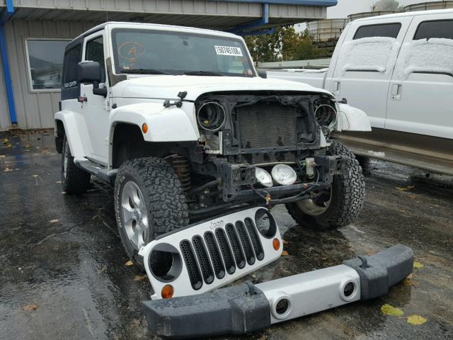 1C4AJWBG5DL576590 - 2013 JEEP WRANGLER S WHITE photo 1