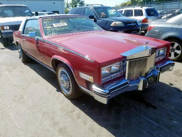 1G6EL5788FE625945 - 1985 CADILLAC ELDORADO MAROON photo 1