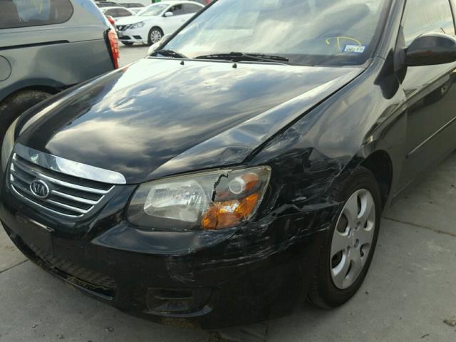 KNAFE221795622282 - 2009 KIA SPECTRA EX BLACK photo 9