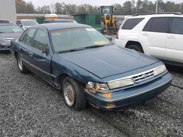 2FALP74W8SX128562 - 1995 FORD CROWN VICT GREEN photo 1