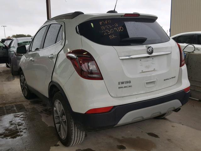 KL4CJASB2HB230910 - 2017 BUICK ENCORE PRE WHITE photo 3