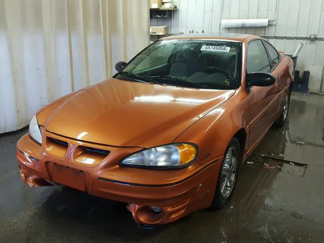 1G2NW12E24M652320 - 2004 PONTIAC GRAND AM G ORANGE photo 2