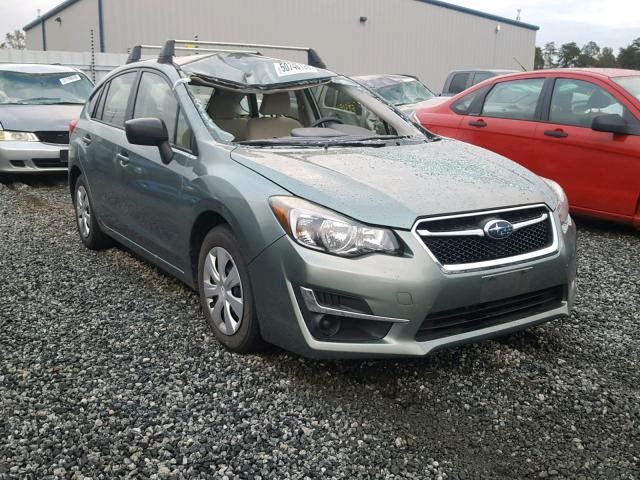 JF1GPAA60FH236490 - 2015 SUBARU IMPREZA BA GREEN photo 1