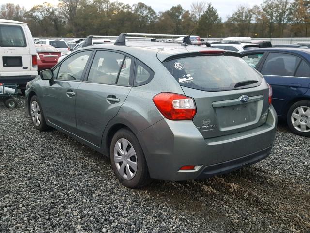 JF1GPAA60FH236490 - 2015 SUBARU IMPREZA BA GREEN photo 3