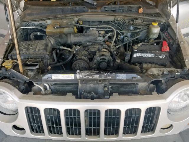 1J4GL48K55W597129 - 2005 JEEP LIBERTY SP SILVER photo 7