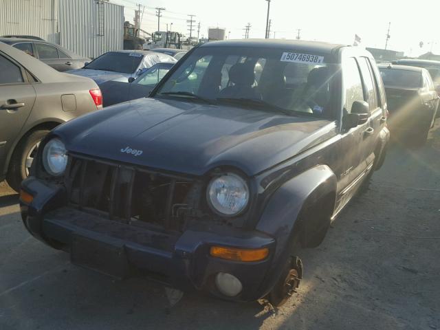 1J8GK58K23W704271 - 2003 JEEP LIBERTY LI BLUE photo 2