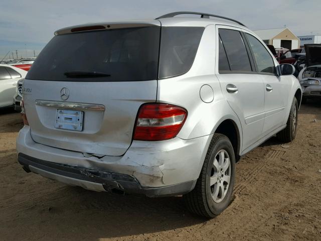 4JGBB86E96A030813 - 2006 MERCEDES-BENZ ML 350 SILVER photo 4