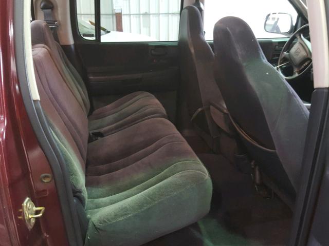 1B7GG2AN21S165926 - 2001 DODGE DAKOTA QUA MAROON photo 6