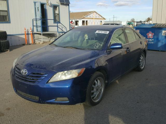 4T1BE46K27U117829 - 2007 TOYOTA CAMRY BLUE photo 2