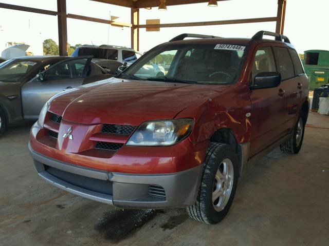 JA4LZ31G23U092820 - 2003 MITSUBISHI OUTLANDER RED photo 2