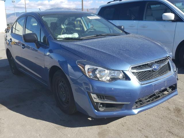 JF1GJAA63GG006323 - 2016 SUBARU IMPREZA BLUE photo 1