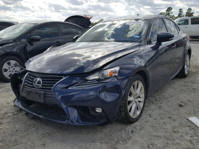 JTHBF1D28F5077105 - 2015 LEXUS IS 250 BLUE photo 2