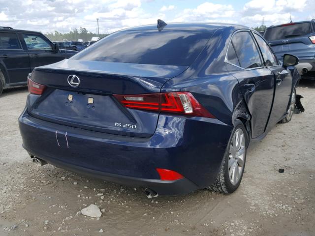 JTHBF1D28F5077105 - 2015 LEXUS IS 250 BLUE photo 4