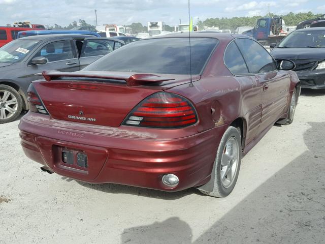 1G2NF12F12C167596 - 2002 PONTIAC GRAND AM S RED photo 4