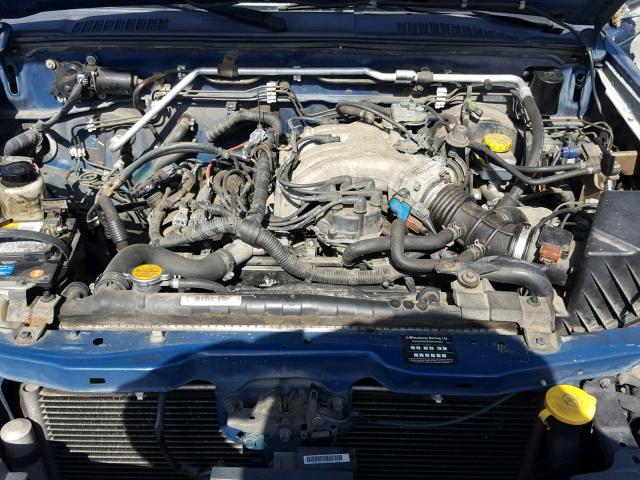 1N6ED27T73C439508 - 2003 NISSAN FRONTIER C BLUE photo 7