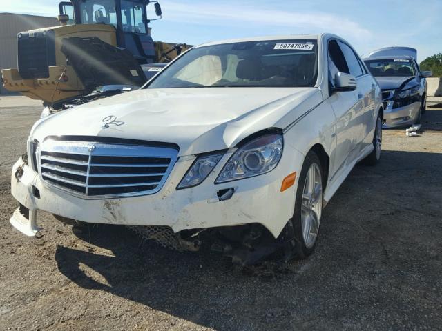 WDDHF5KB8CA548717 - 2012 MERCEDES-BENZ E 350 WHITE photo 2