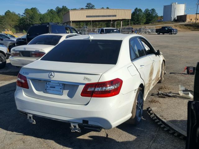 WDDHF5KB8CA548717 - 2012 MERCEDES-BENZ E 350 WHITE photo 4