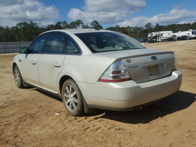 1FAHP24WX8G161747 - 2008 FORD TAURUS SEL WHITE photo 3