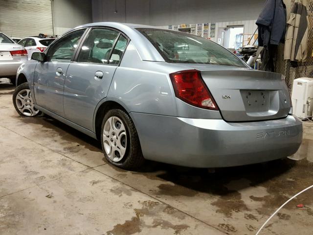 1G8AJ52F03Z144996 - 2003 SATURN ION LEVEL BLUE photo 3