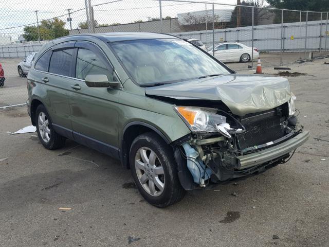 JHLRE48757C079968 - 2007 HONDA CR-V EXL GREEN photo 1