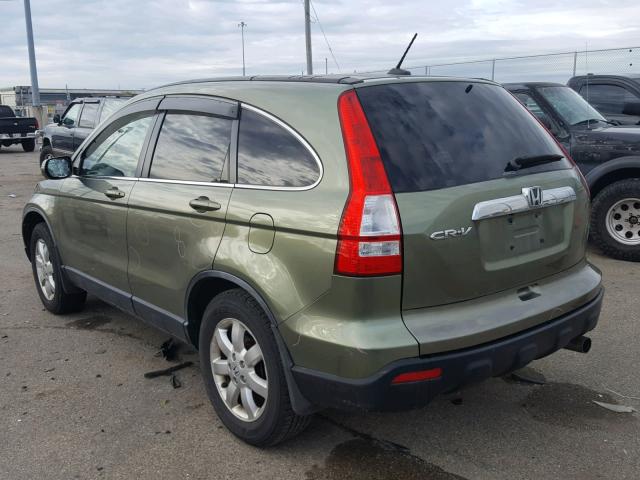 JHLRE48757C079968 - 2007 HONDA CR-V EXL GREEN photo 3