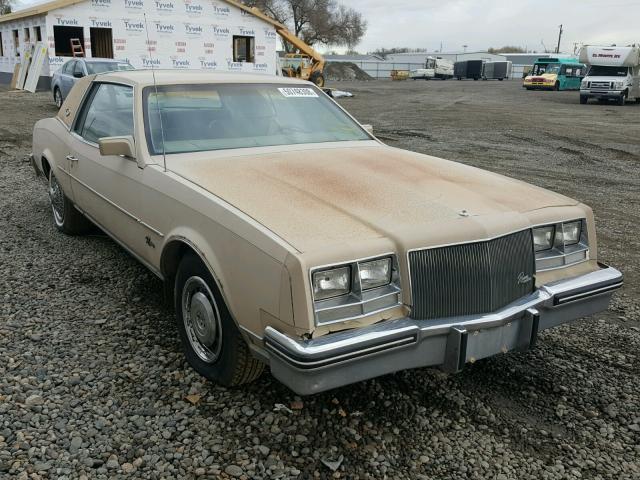 1G4EZ57Y2PE417213 - 1985 BUICK RIVIERA TAN photo 1