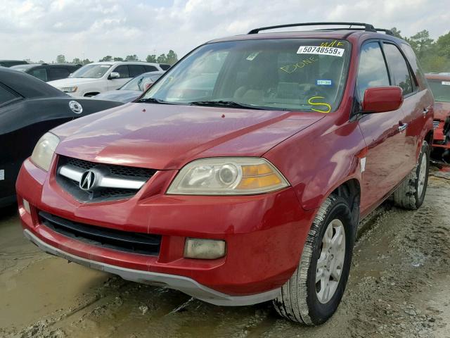 2HNYD18934H522827 - 2004 ACURA MDX TOURIN RED photo 2