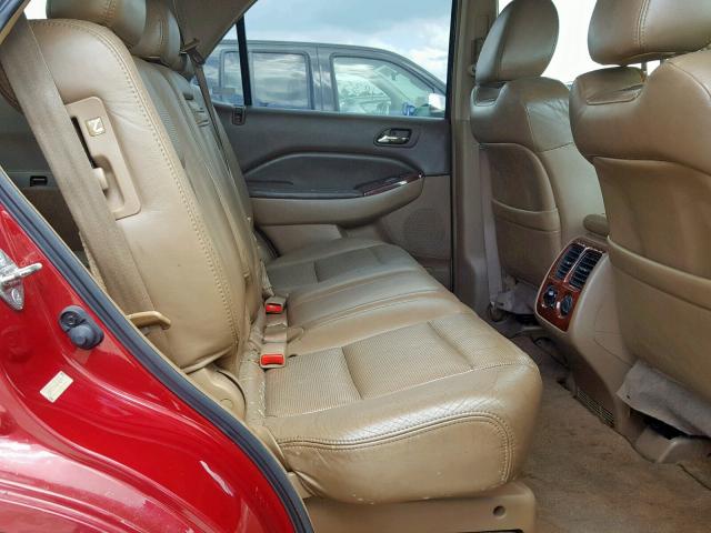 2HNYD18934H522827 - 2004 ACURA MDX TOURIN RED photo 6