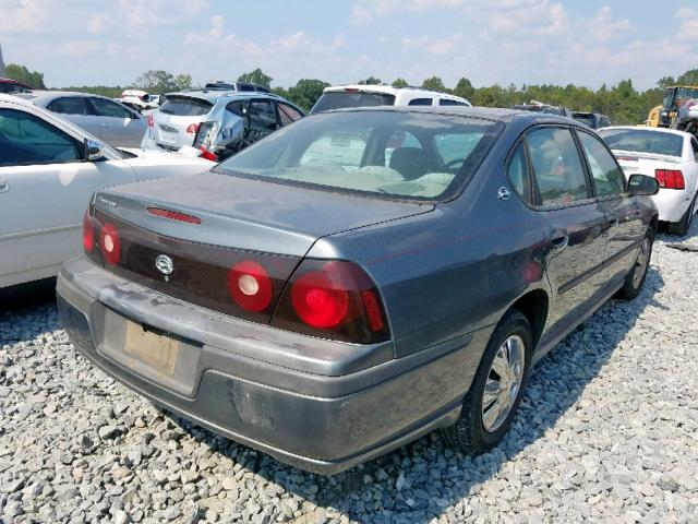 2G1WF52E059183209 - 2005 CHEVROLET IMPALA GRAY photo 4