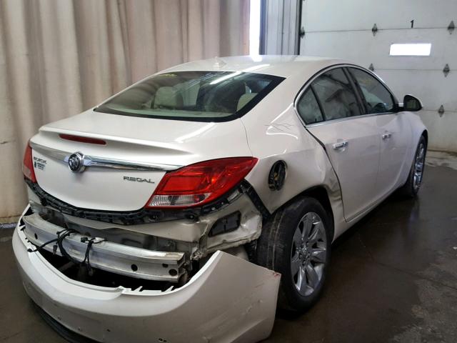 2G4GS5EK8C9128220 - 2012 BUICK REGAL PREM WHITE photo 4