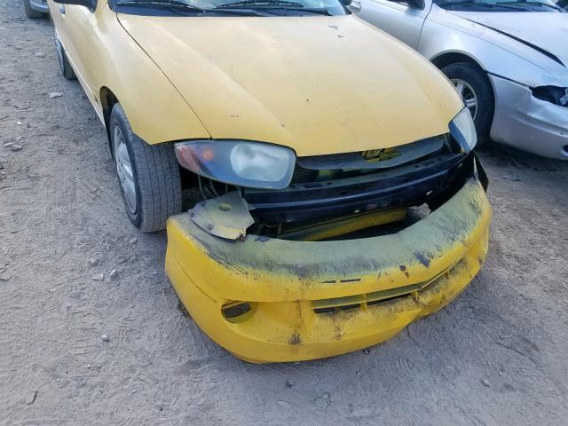 1G1JF52F537160736 - 2003 CHEVROLET CAVALIER L YELLOW photo 9