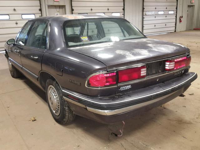 1G4HP53L1PH547576 - 1993 BUICK LESABRE CU BLUE photo 3